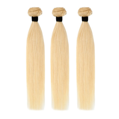 11A Grade Brazilian Straight Hair Bundles #613 Blonde Virgin Human Hair Weave