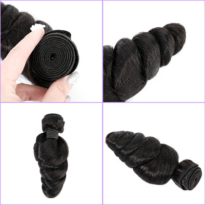 11A Loose Wave Bundles Brazilian Hair Weave Bundles 3 Pcs Remy Human Hair Wefts Natural Color