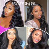 LeShine Hair Loose Wave Bundles With Closure Deal 11A Grade 100% Human Virgin Hair