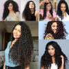 Remy Natural Blacak 3 Bundles Curly With 4x4 Lace Closure