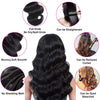 LeShine Curly Lace Closure Human Hair Free Part Brazilian Virgin Hair with Baby Hair Natural Color