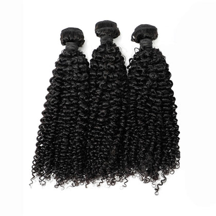 Kinky Curly 3 Bundles Natural Black 100% Virgin Human Hair For Sale