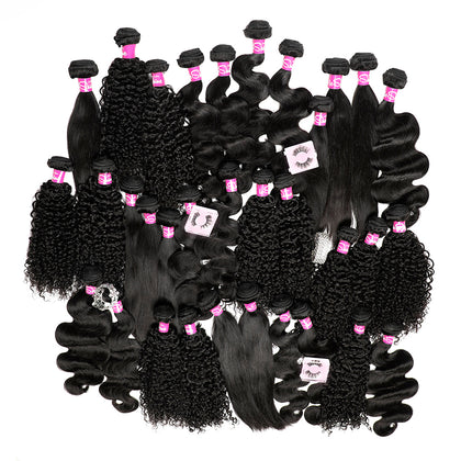 Cheap 10-30 Inch Virgin Hair Bundles Cuticle Aligned Brazilian Remy Human Hair Bundles