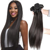 Straight Natural Black 3 Bundles Deal 100% Virgin Human Hair Bundles