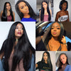 Top Quality Straight Hair 3 Bundles With Closure Natural Color Brazilian Virgin Hair